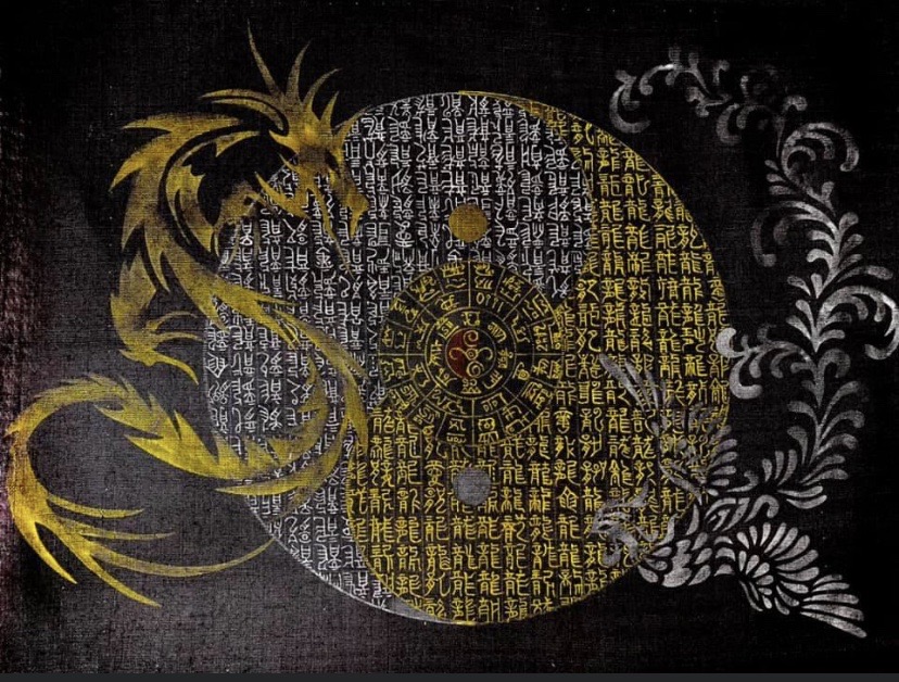 龍勾玉龍鳳図